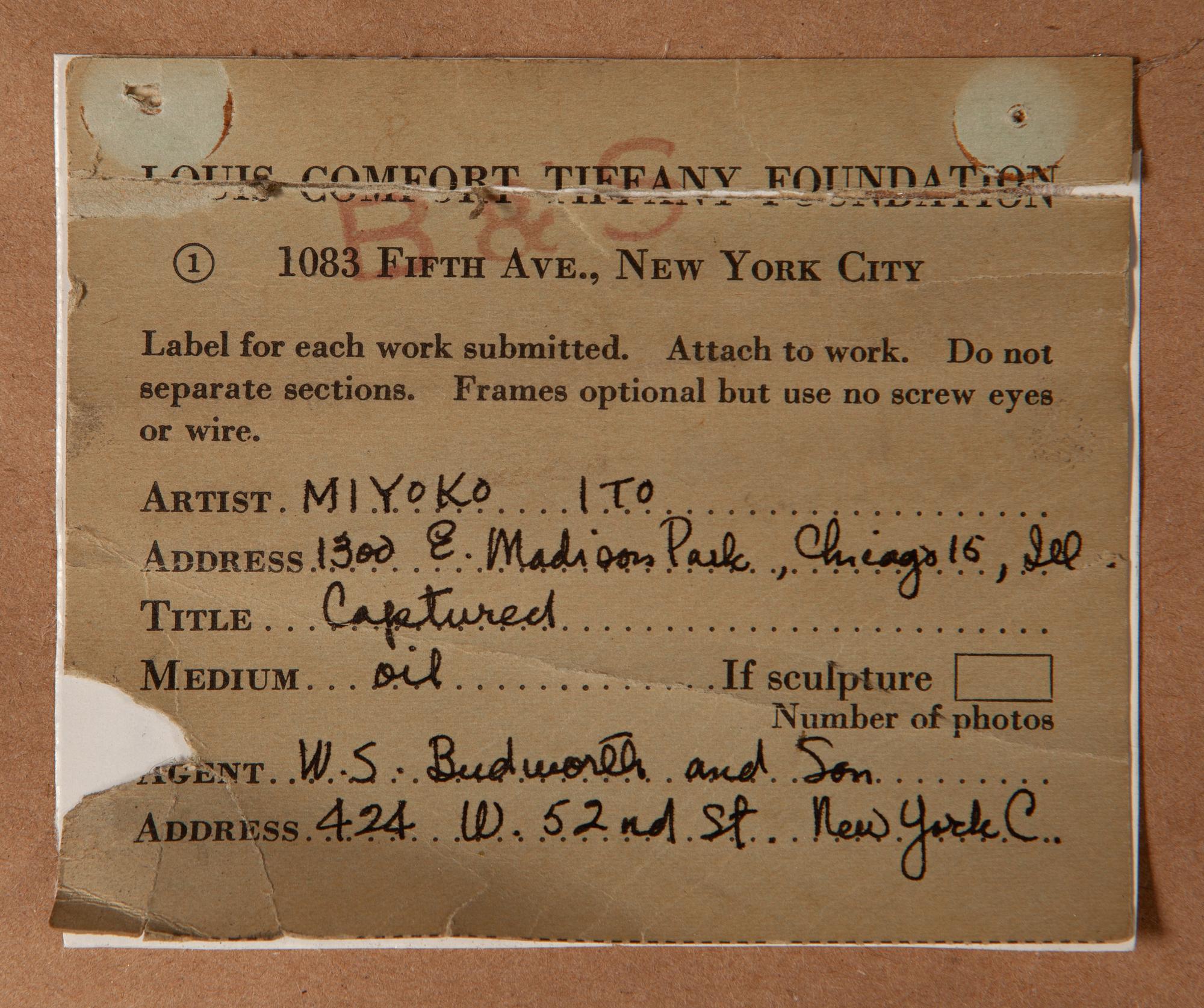 Captured, c. 1952