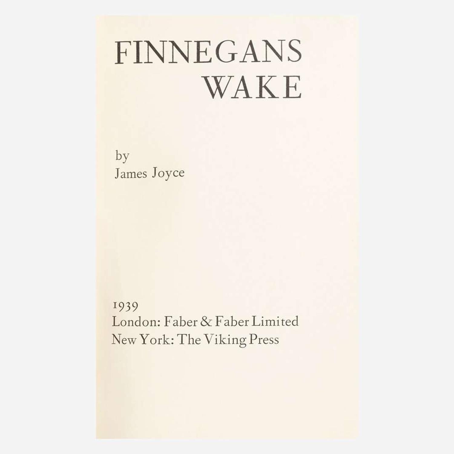[Literature] Joyce, James Finnegans Wake