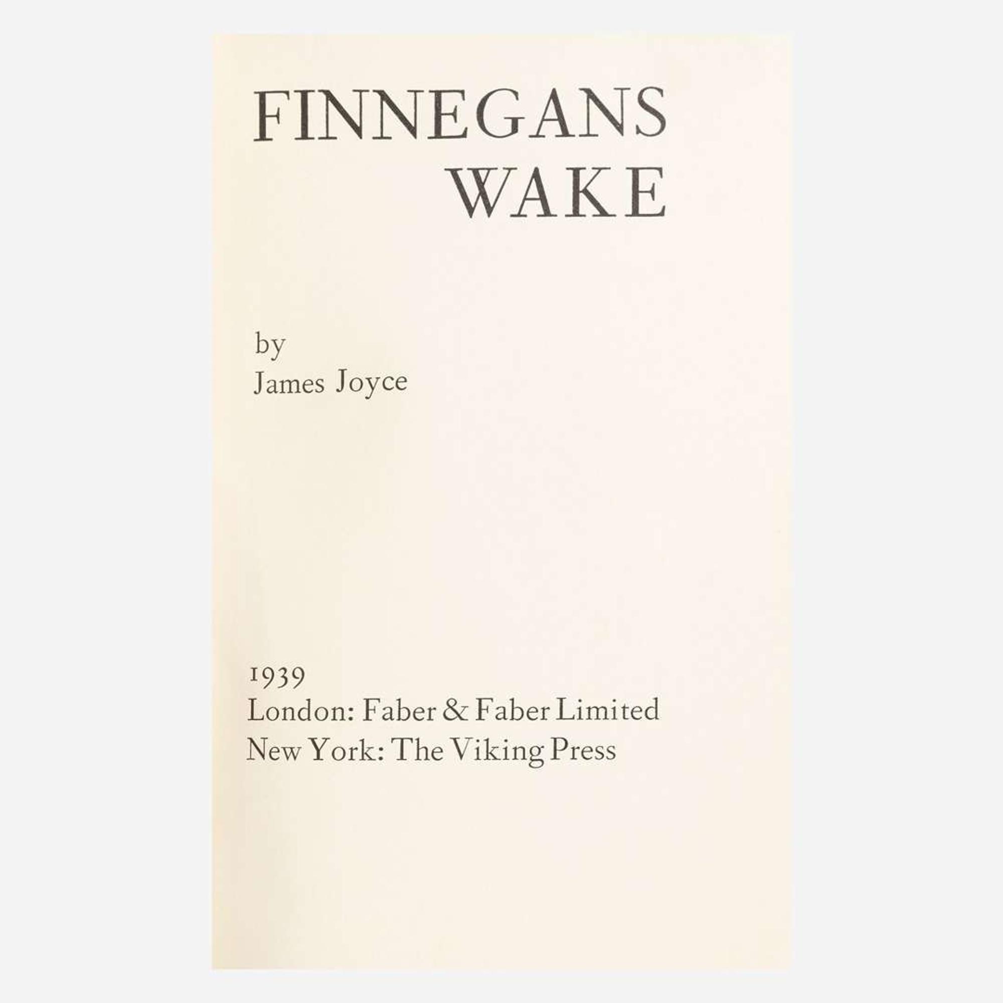 [Literature] Joyce, James Finnegans Wake