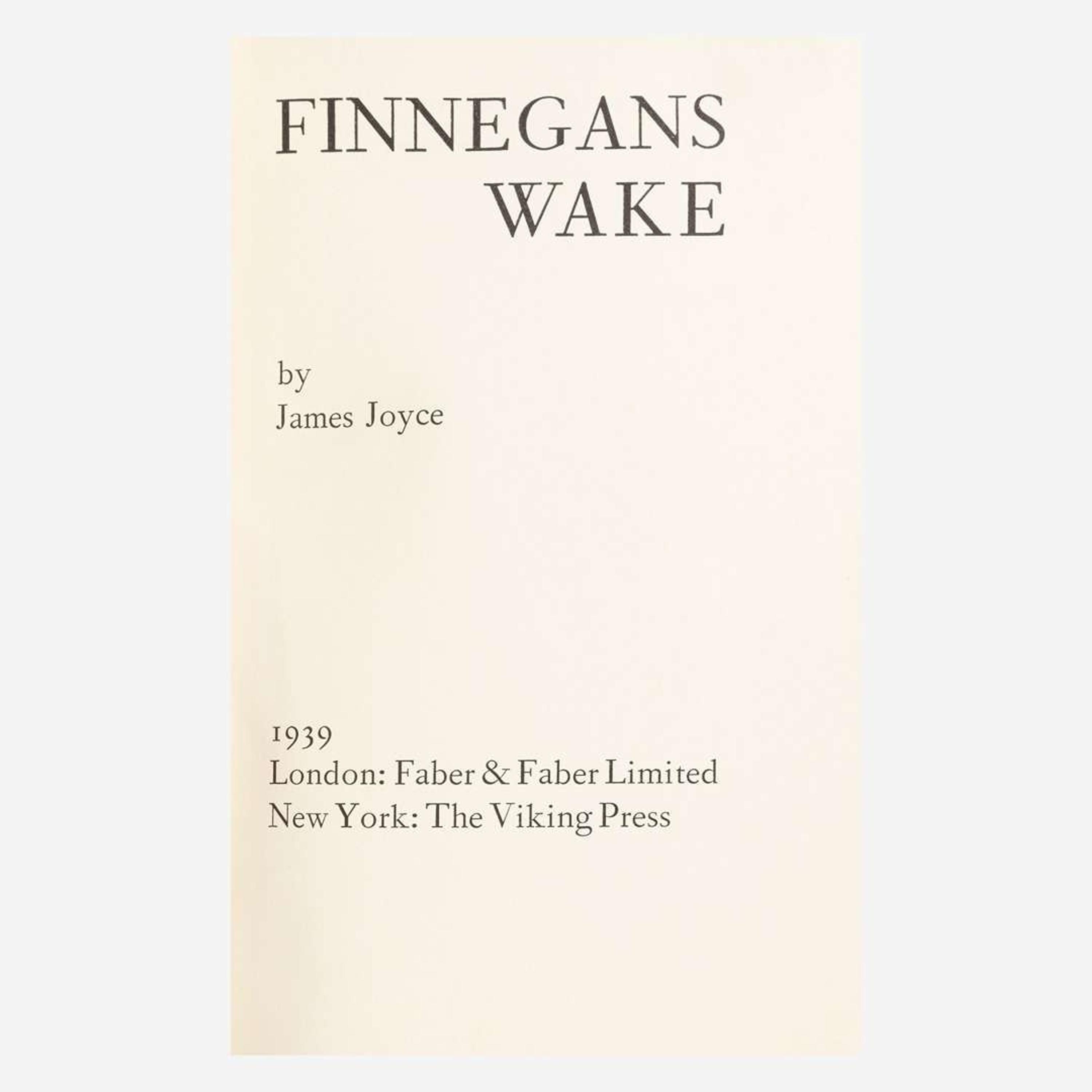 [Literature] Joyce, James Finnegans Wake
