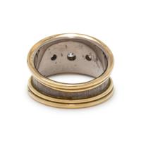 ELIZABETH GAGE, GOLD AND DIAMOND RING