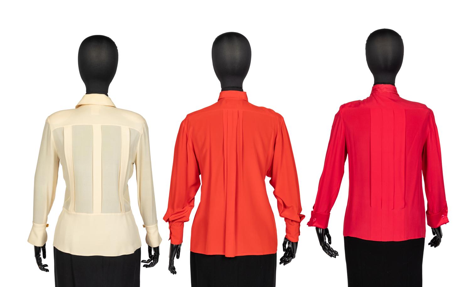 Three Designer Tops: Two Chanel & One Lagerfeld, 1980-90s