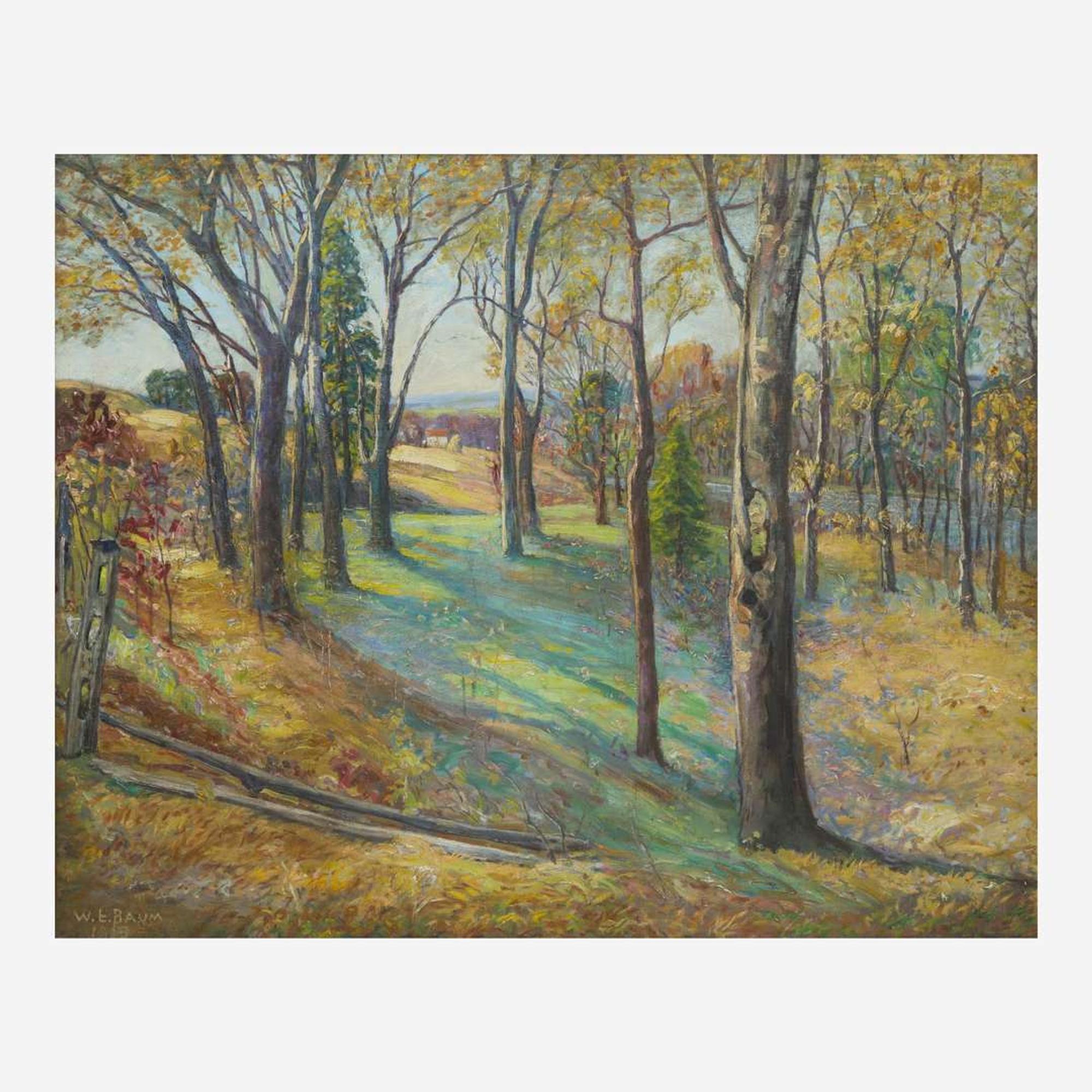 Walter Emerson Baum (American, 1884-1956) Autumn on Clymer Avenue (Sellersville)