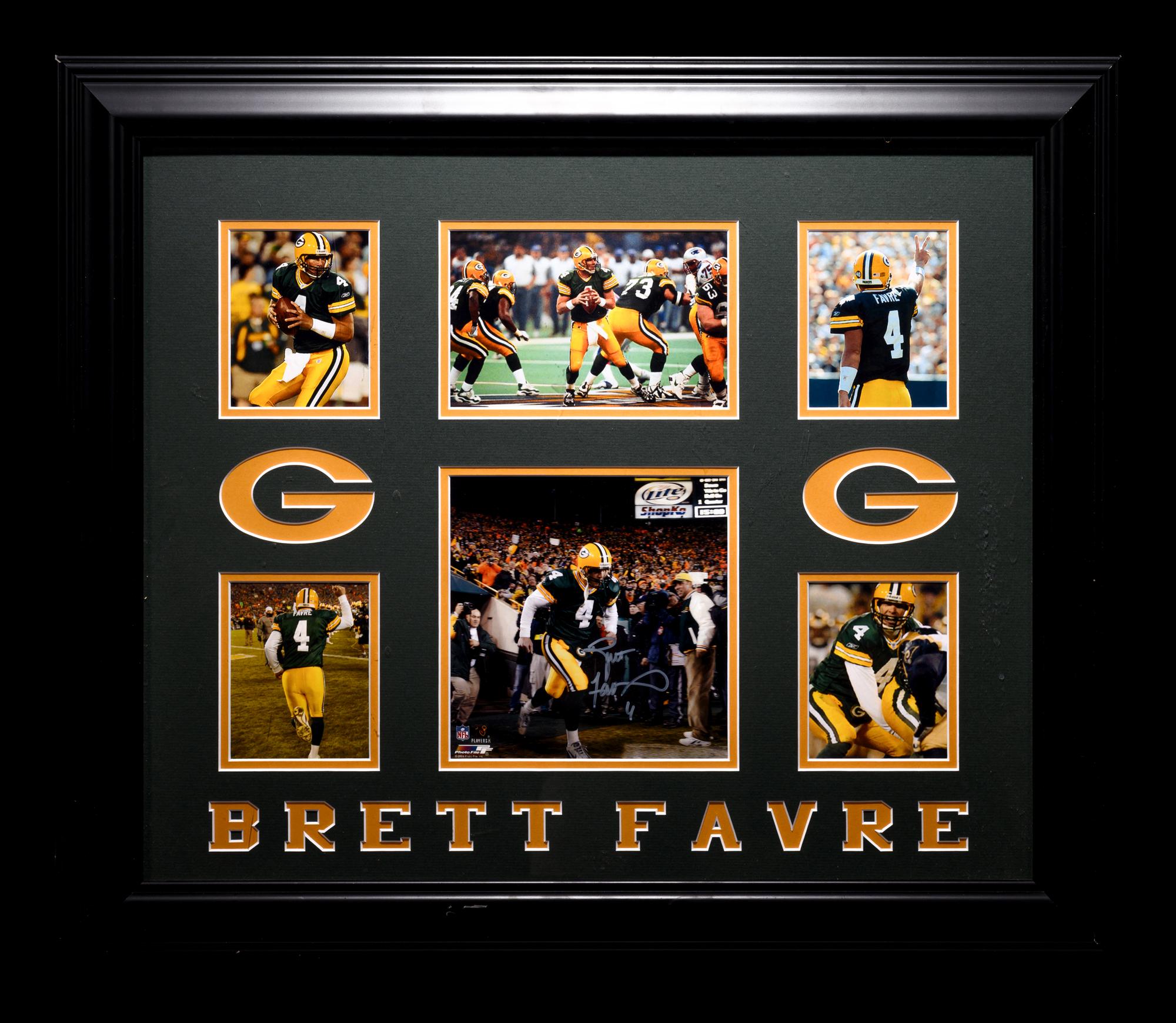 A Group of Brett Favre Signed Green Bay Packers Items,