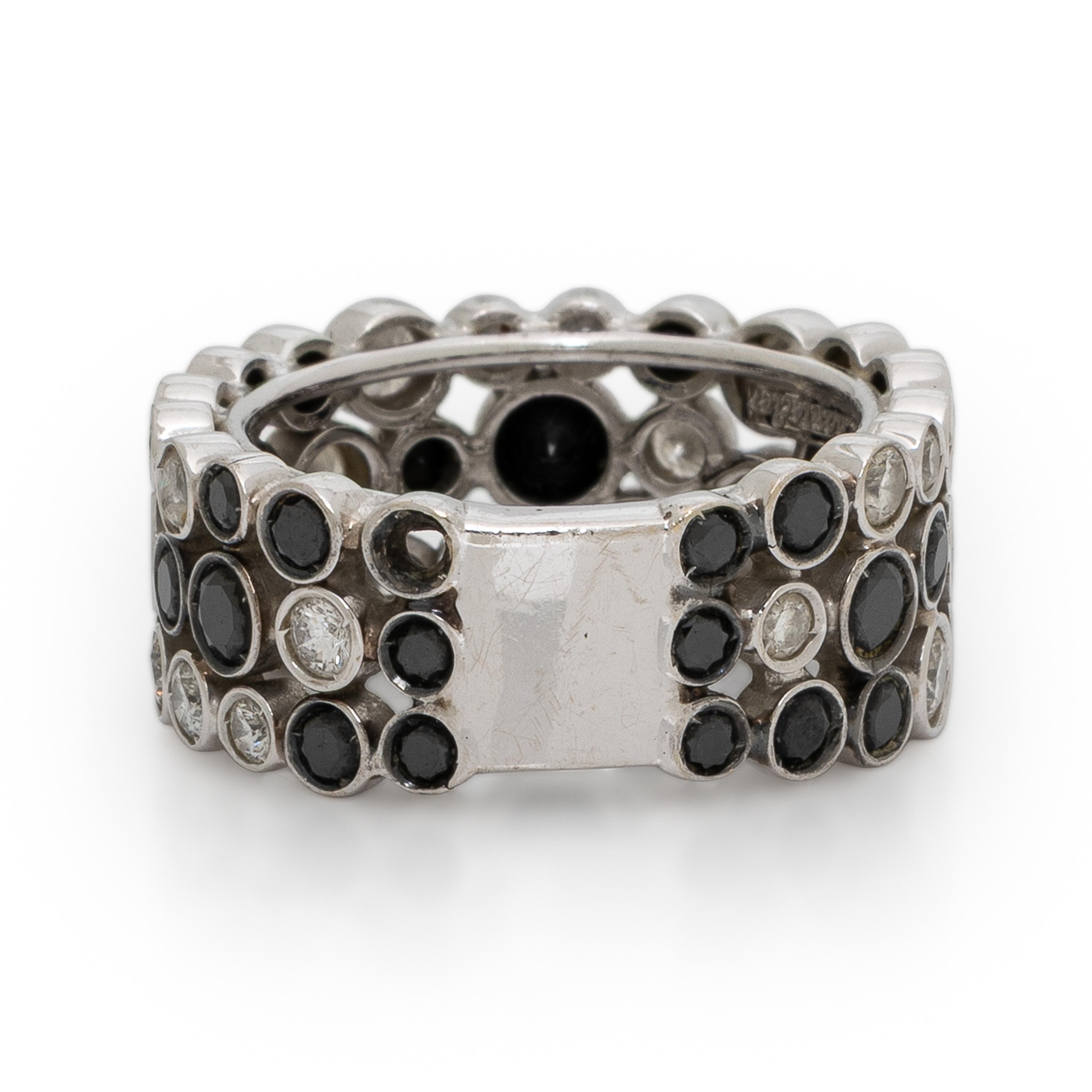 Chantecler, Diamond, Black Diamond, and White Gold Ring
