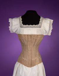 A Corset, 'Woven in Two Pieces' 1880s