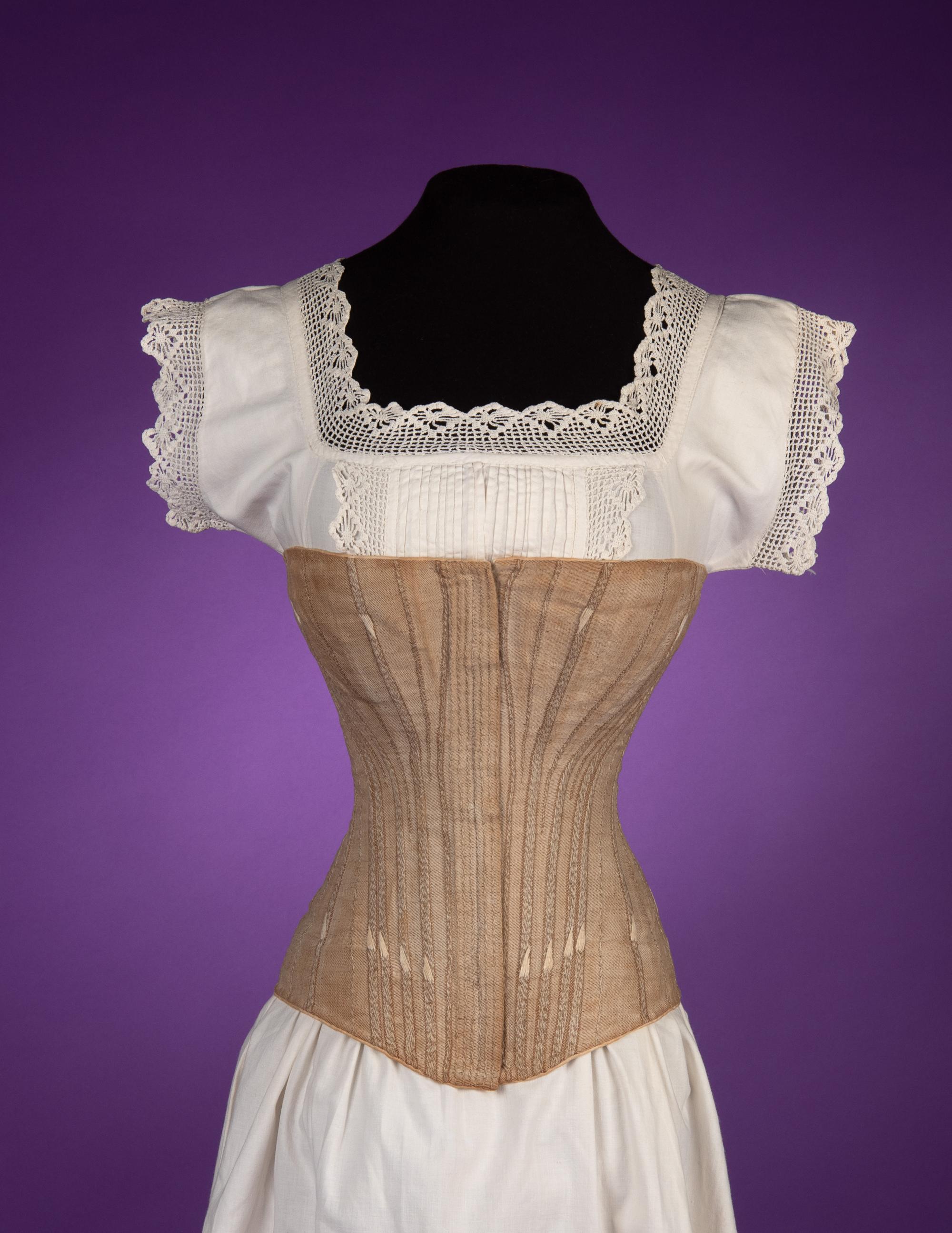 A Corset, 'Woven in Two Pieces' 1880s