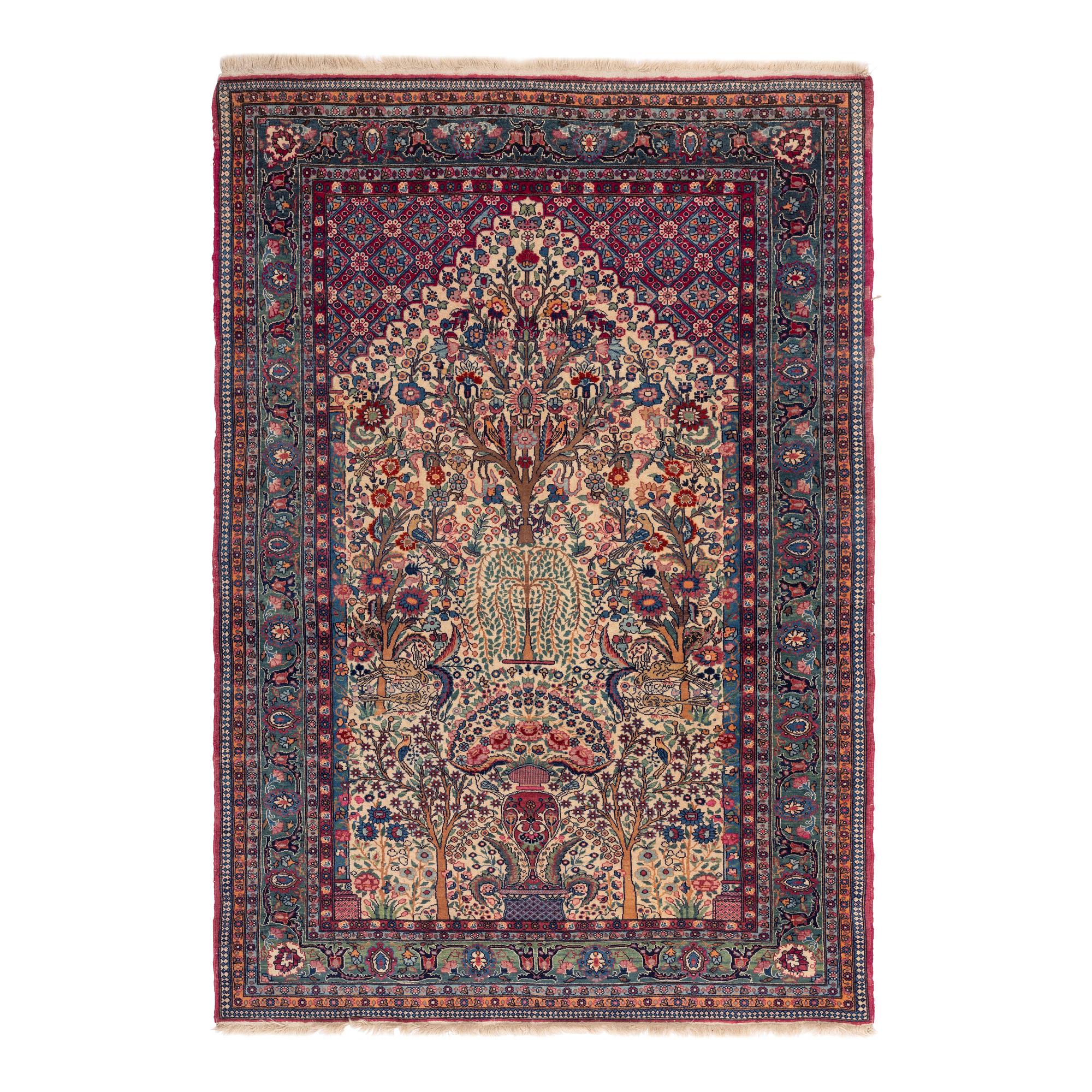 A Kirman Wool Prayer Rug