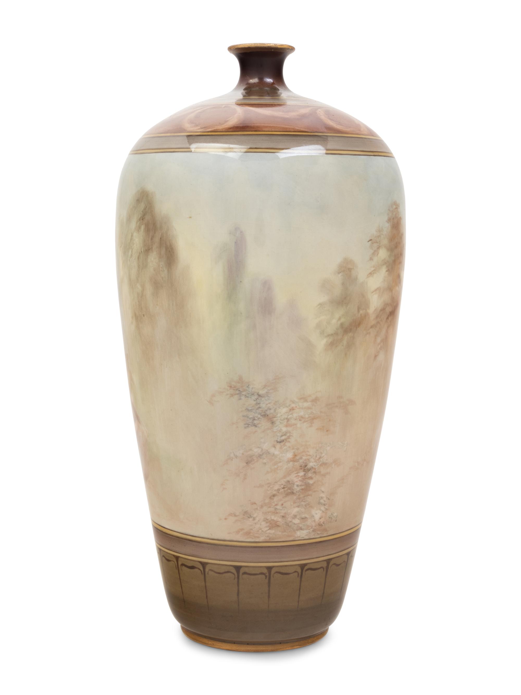 A Doulton Burslem Luscian Ware Porcelain Vase