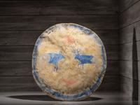 Plains Painted Hide Shield Cover