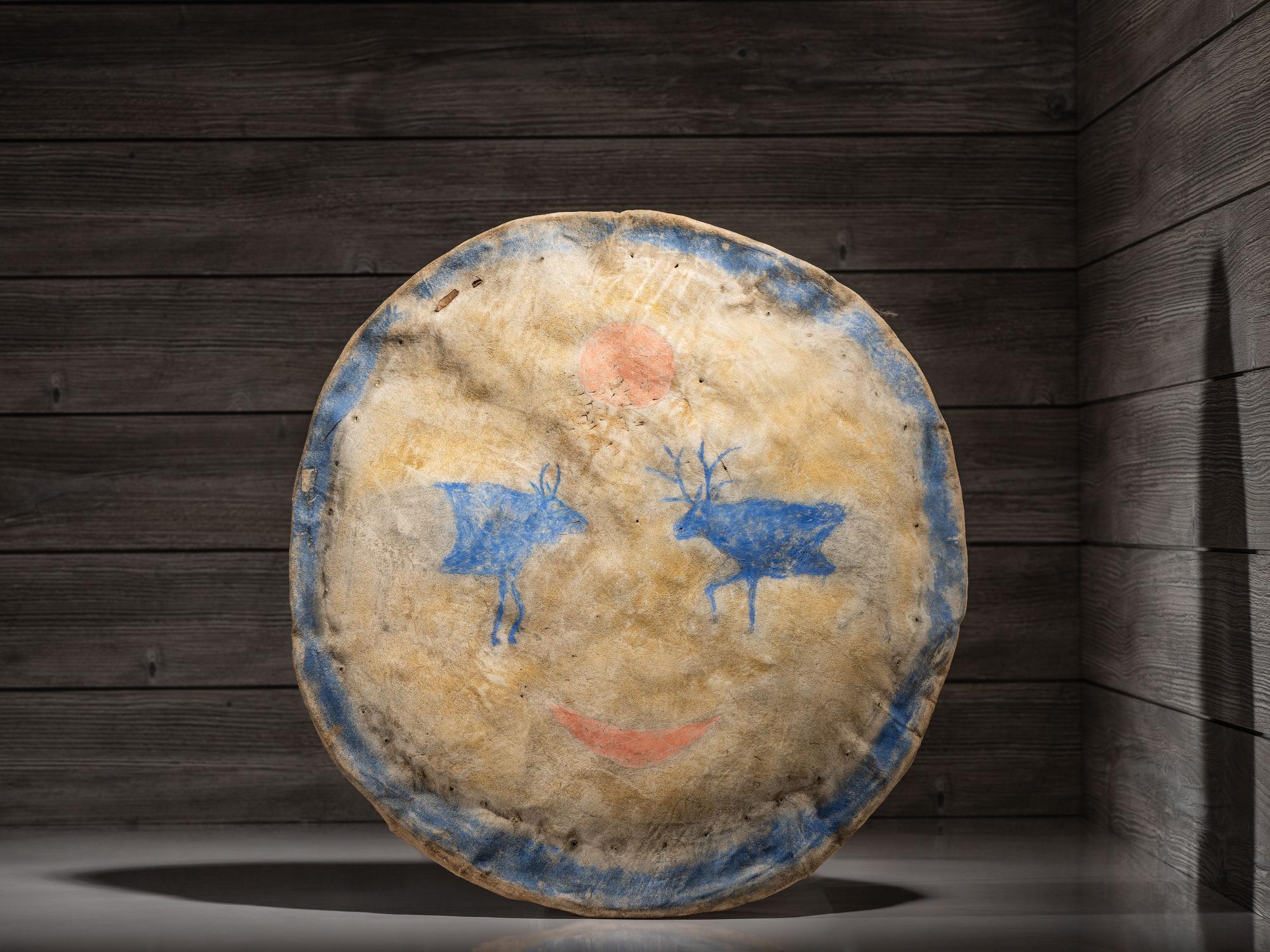 Plains Painted Hide Shield Cover