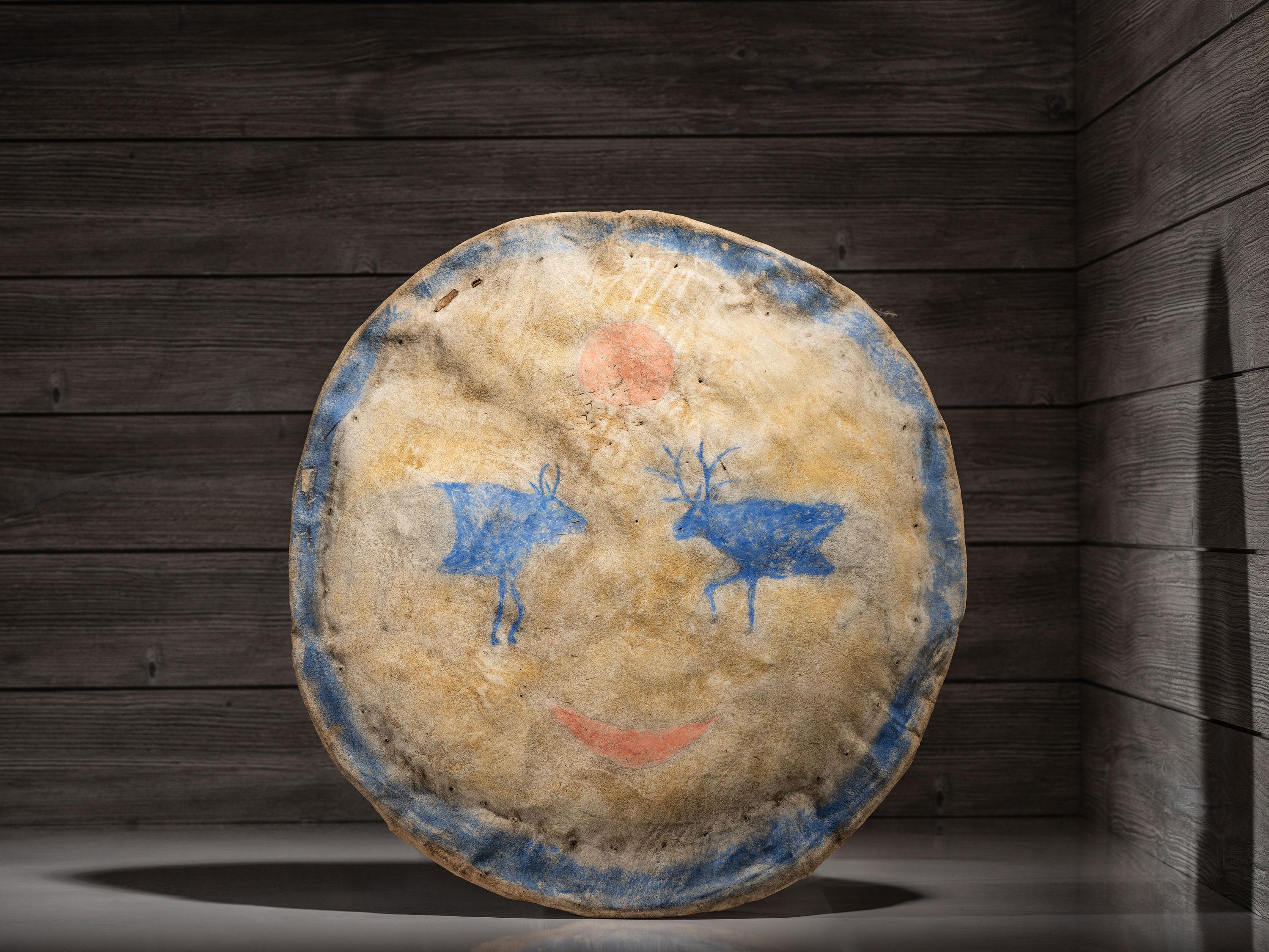 Plains Painted Hide Shield Cover