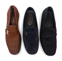 THREE PAIRS OF MEN'S SHOES BY SALVATORE FERRAGAMO AND TOD'S
