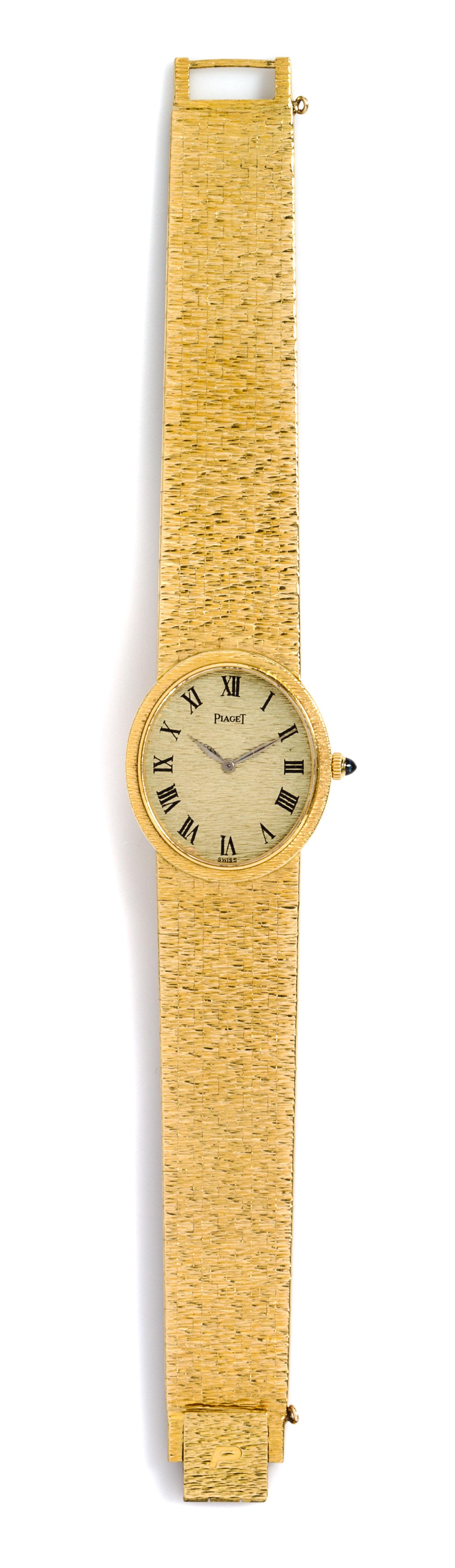 An 18 Karat Yellow Gold Wristwatch, Piaget, 41.50 dwts.