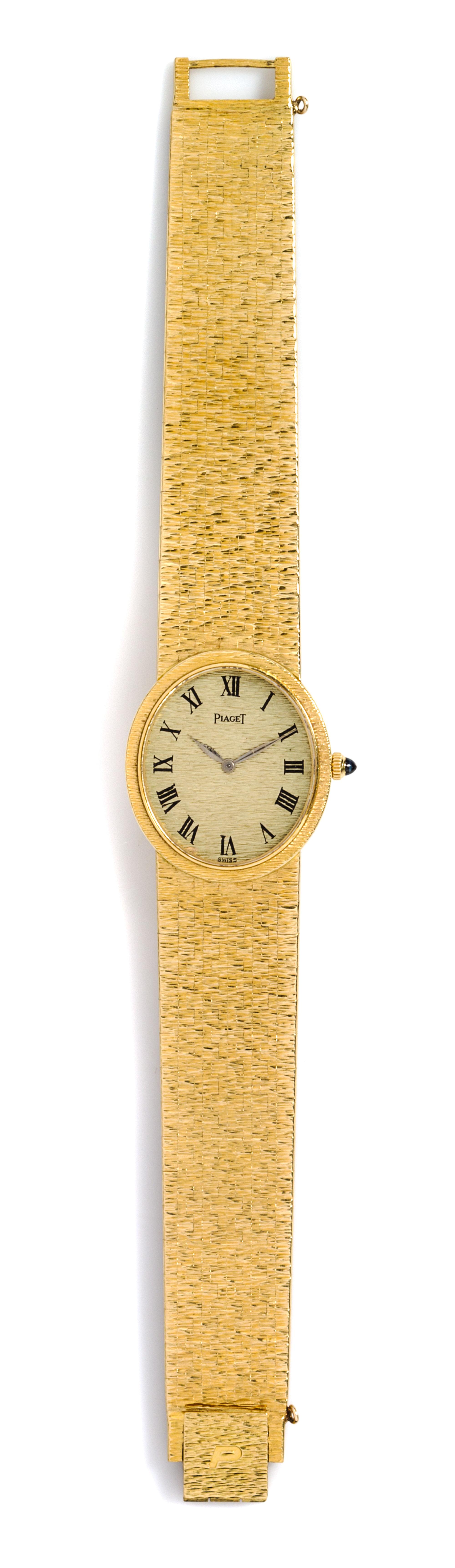 An 18 Karat Yellow Gold Wristwatch, Piaget, 41.50 dwts.