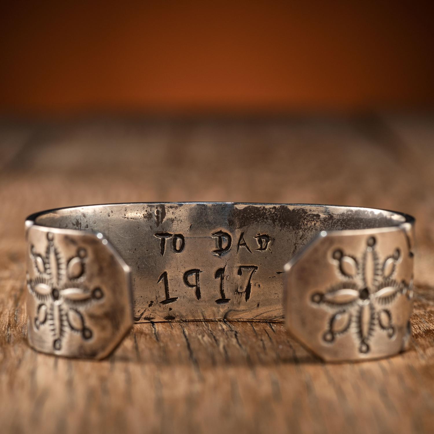 Navajo Stamped Ingot Cuff Bracelet