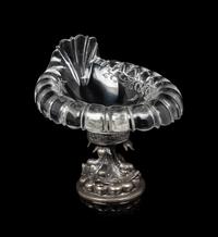A Pair of German Silver Mounted Glass Bowls