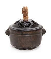 A Bronze Incense Burner Diameter 5 1/4 inches. — 20TH CENTURY