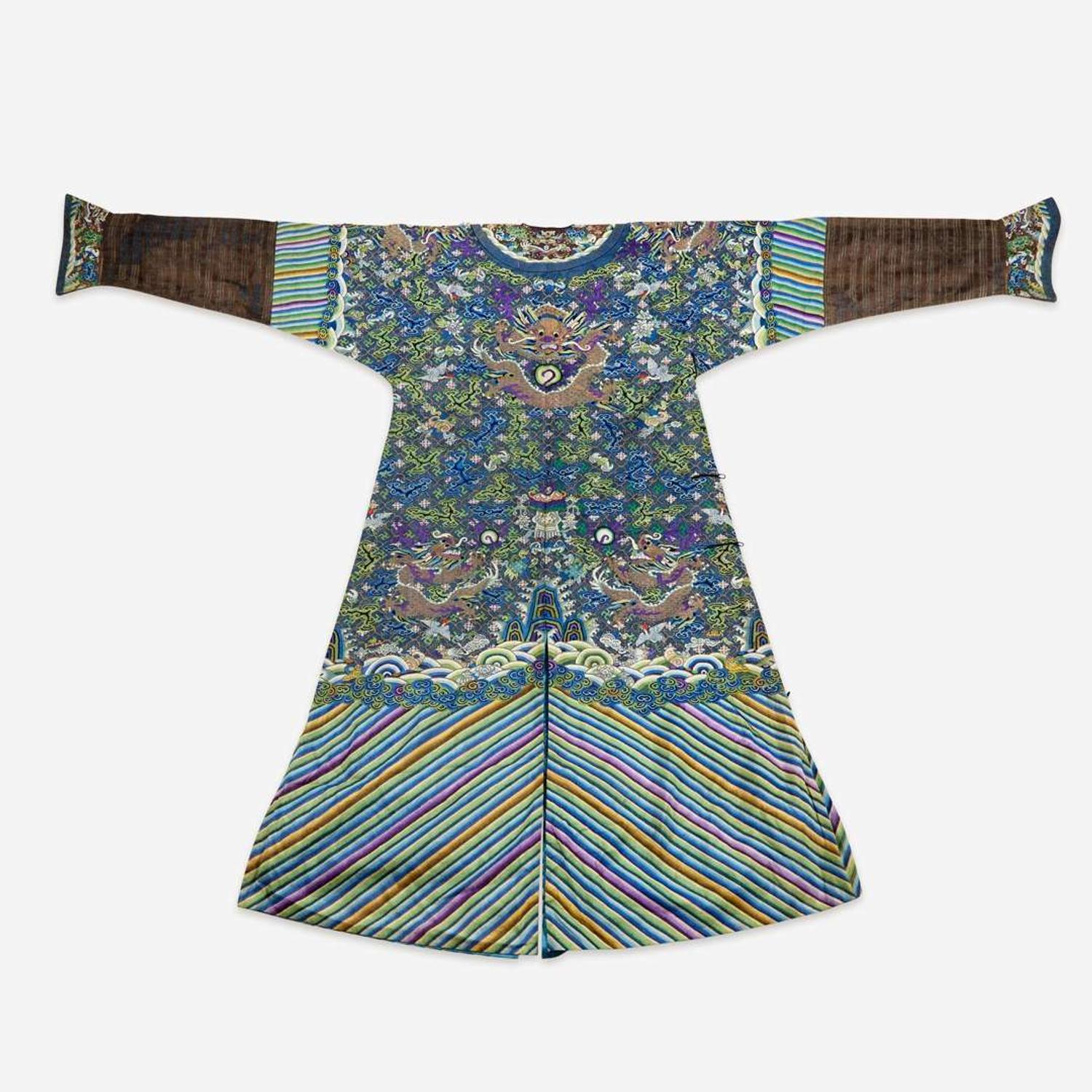 A Chinese kesi tapestry dragon robe 缂丝龙袍 19th/early 20th century ???????