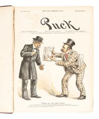 [1888 and 1892 ELECTION]. A group of ephemera related from the 1888 presidential campaigns of Benjamin Harrison and Grover Cleveland, comprising: