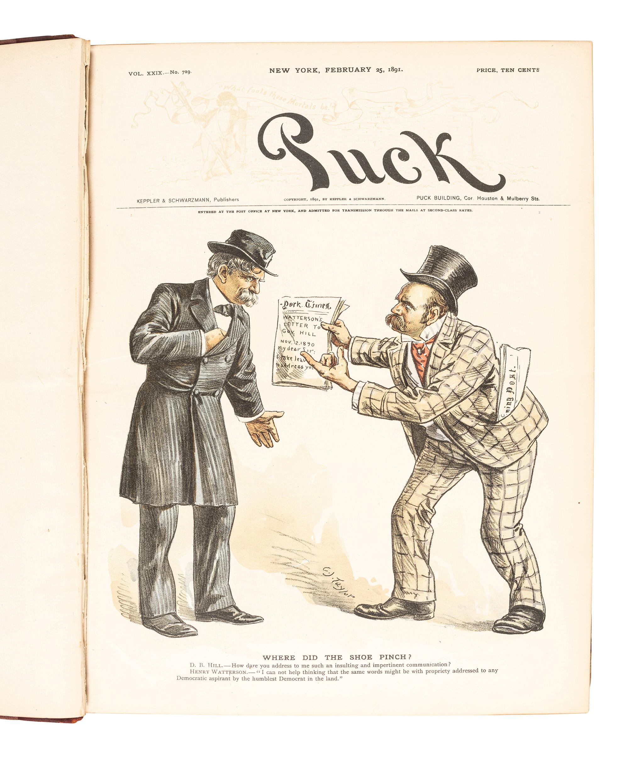 [1888 and 1892 ELECTION]. A group of ephemera related from the 1888 presidential campaigns of Benjamin Harrison and Grover Cleveland, comprising: