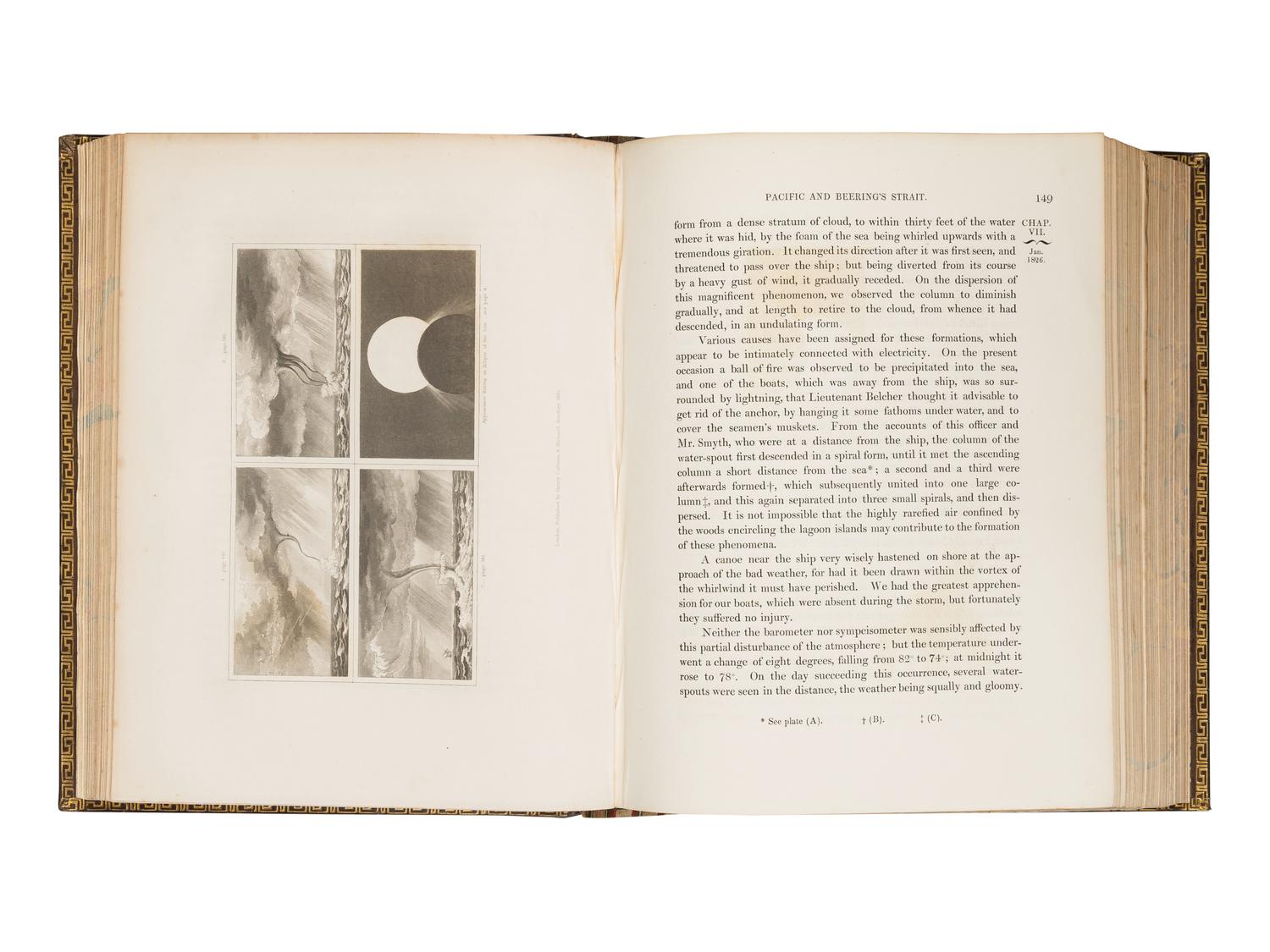 BEECHEY, Frederick William (1796-1856). Narrative of a Voyage to the Pacific and Beering's Strait, to co-operate with The Polar Expeditions: performed in H.M. Ship Blossom,... in the years 1825...28. In Two Parts. London: Henry Colburn and Richard Bentley, 1831.