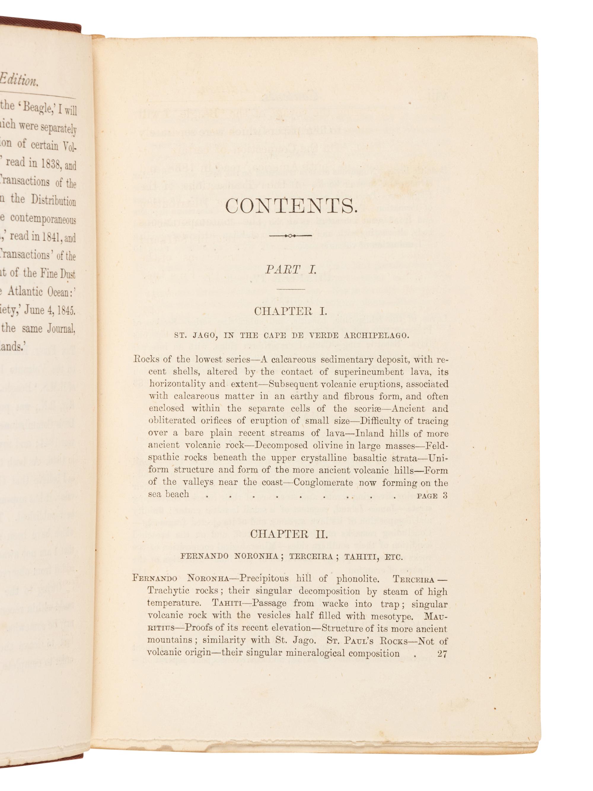 DARWIN, Charles (1809-1882). Geological Observations on the Volcanic Islands .... London: Smith, Elder & Co., 1876.
