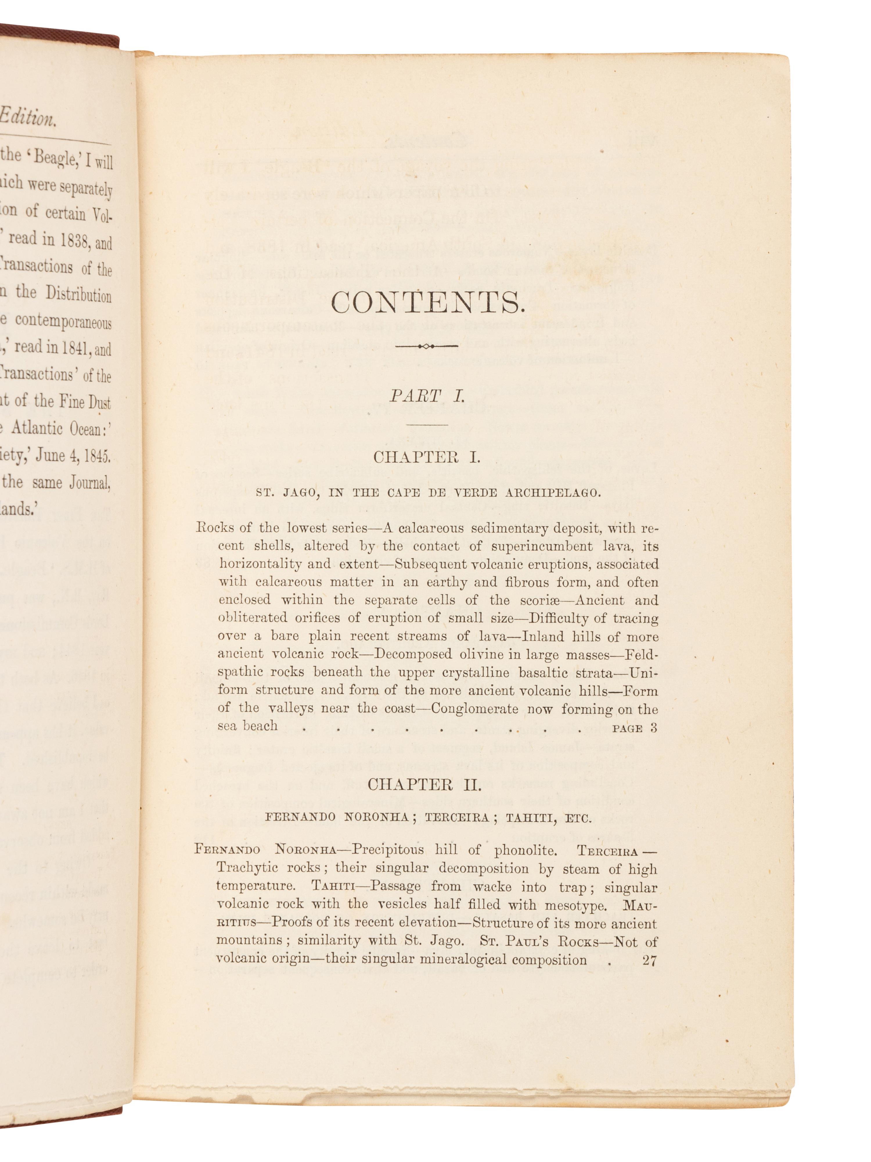 DARWIN, Charles (1809-1882). Geological Observations on the Volcanic Islands .... London: Smith, Elder & Co., 1876.