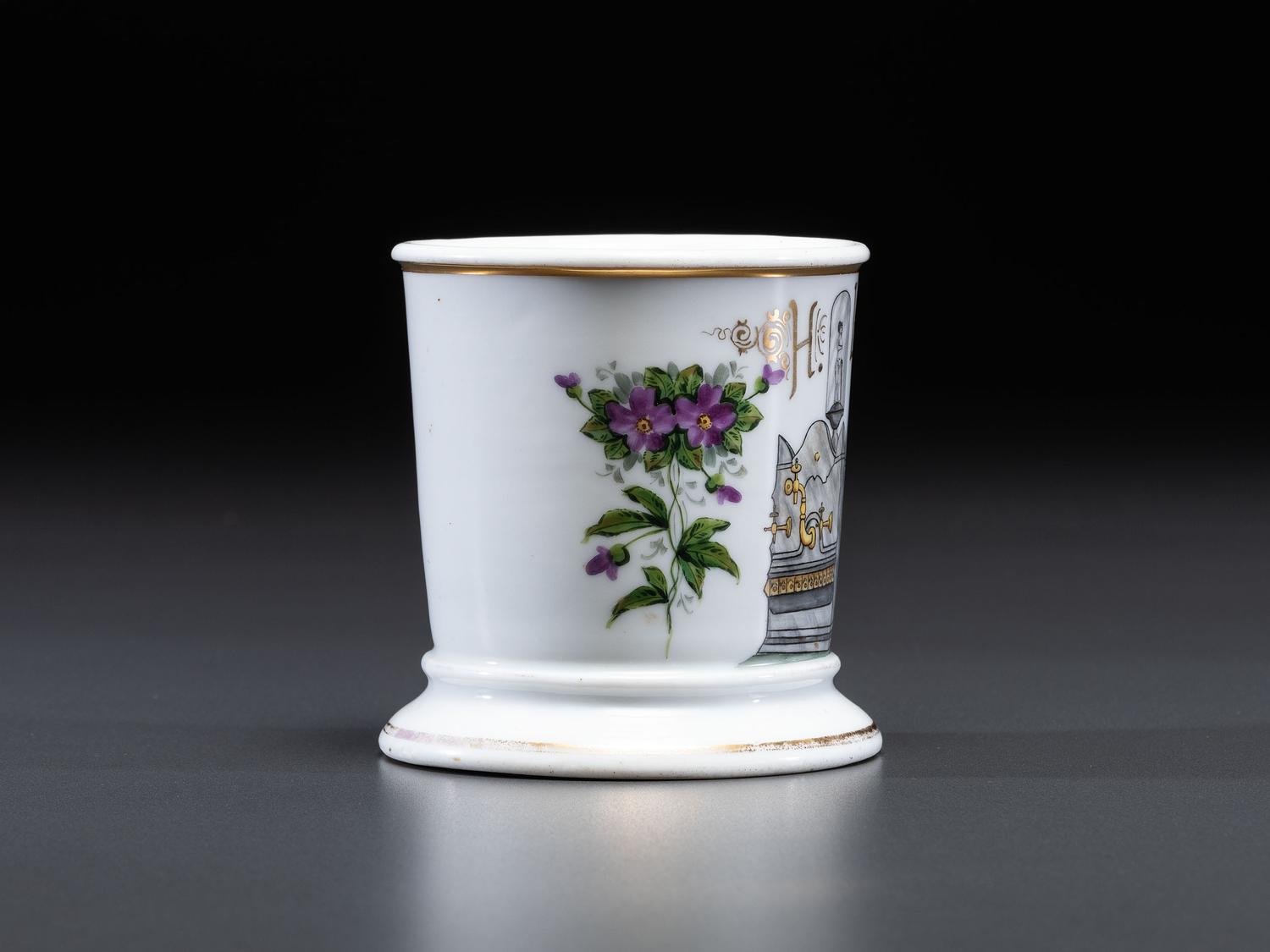 A Porcelain Occupational Shaving Mug