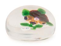 A Baccarat Pansy Glass Paperweight