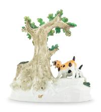 A Chelsea Porcelain Bocage Group