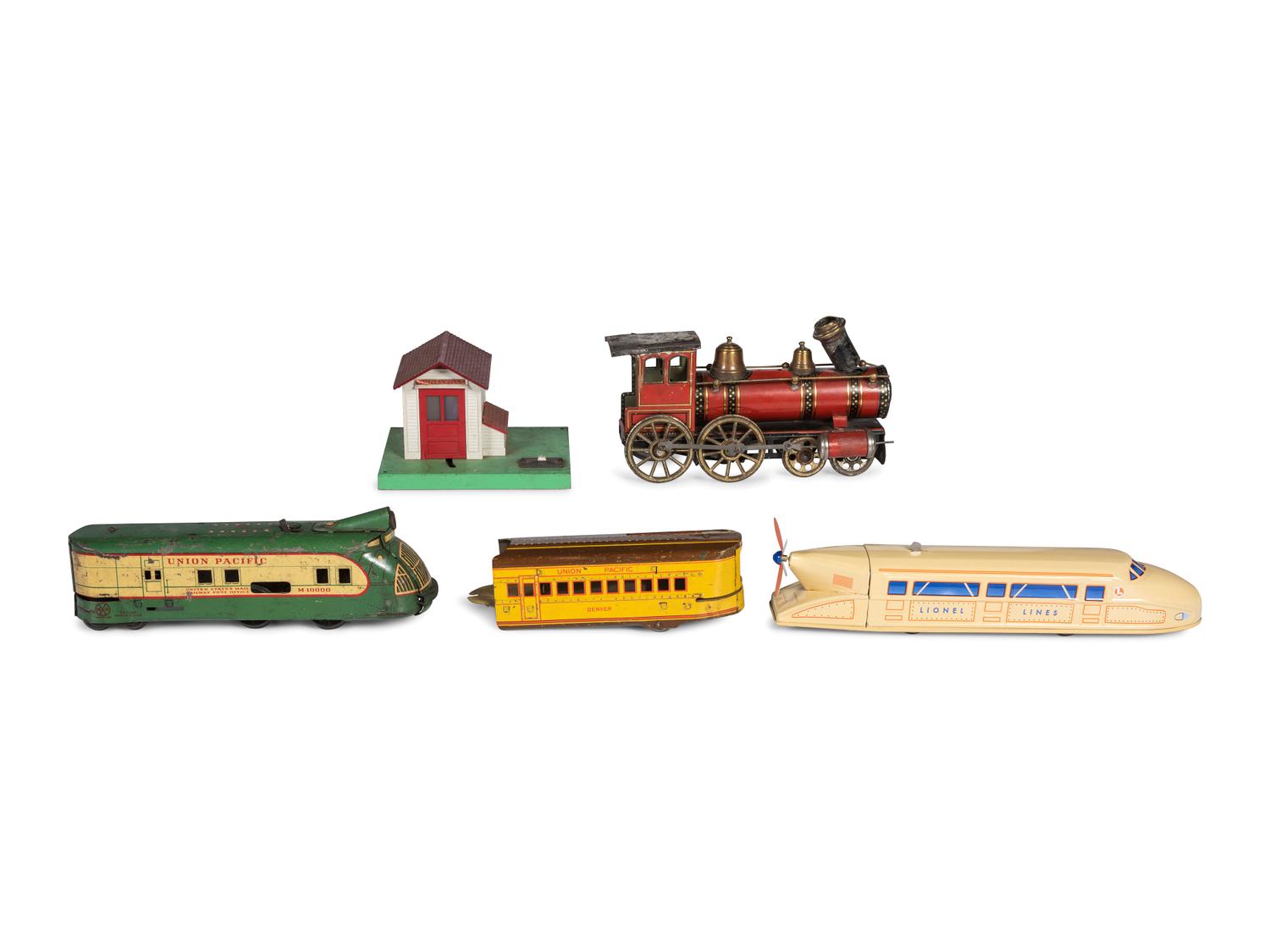 Fourteen Train-Related Toys and Accessories