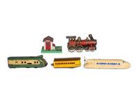 Fourteen Train-Related Toys and Accessories