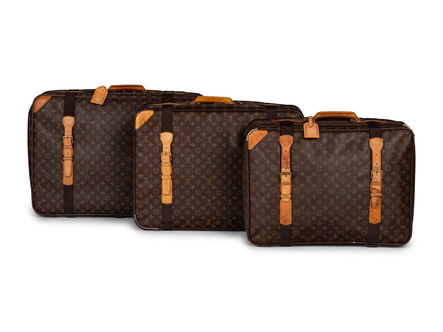 Three Louis Vuitton Satellite Travel Bags