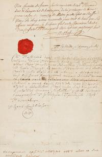 [LOUIS XVI]. A group of 2 documents with secretarial signatures, comprising: