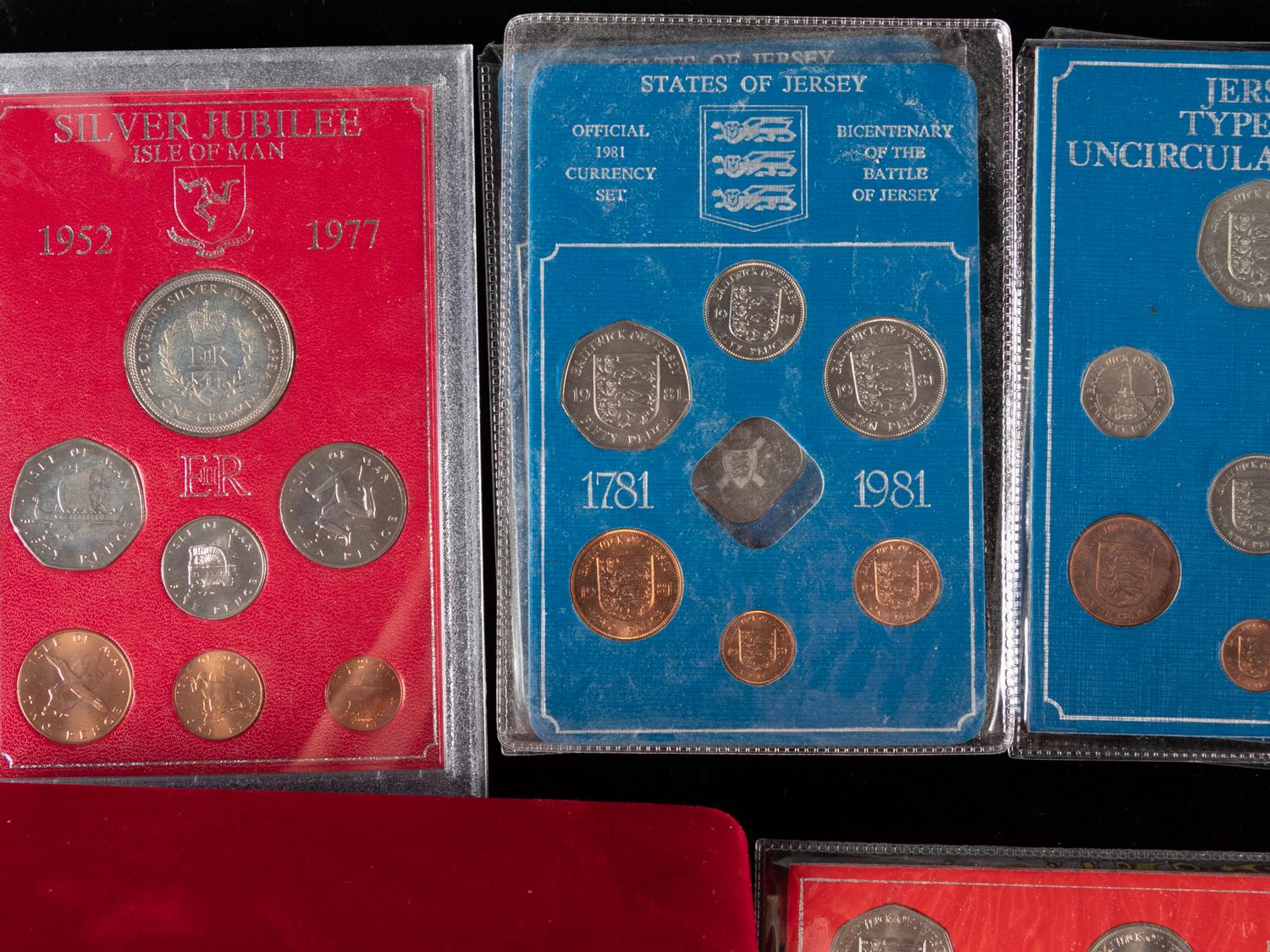 [BRITISH CROWN DEPENDENCIES] A Large Collection of Isle of Man, Jersey and Girbraltar Coins