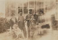 Jacques-Henri Lartigue (1894-1986) First Photo - Aunt Yéyé, My little Cousin Dédé, Uncle Auguste, Daddy, Zissou, Mummy and Marcelle, Pont de l'Arche, 1902