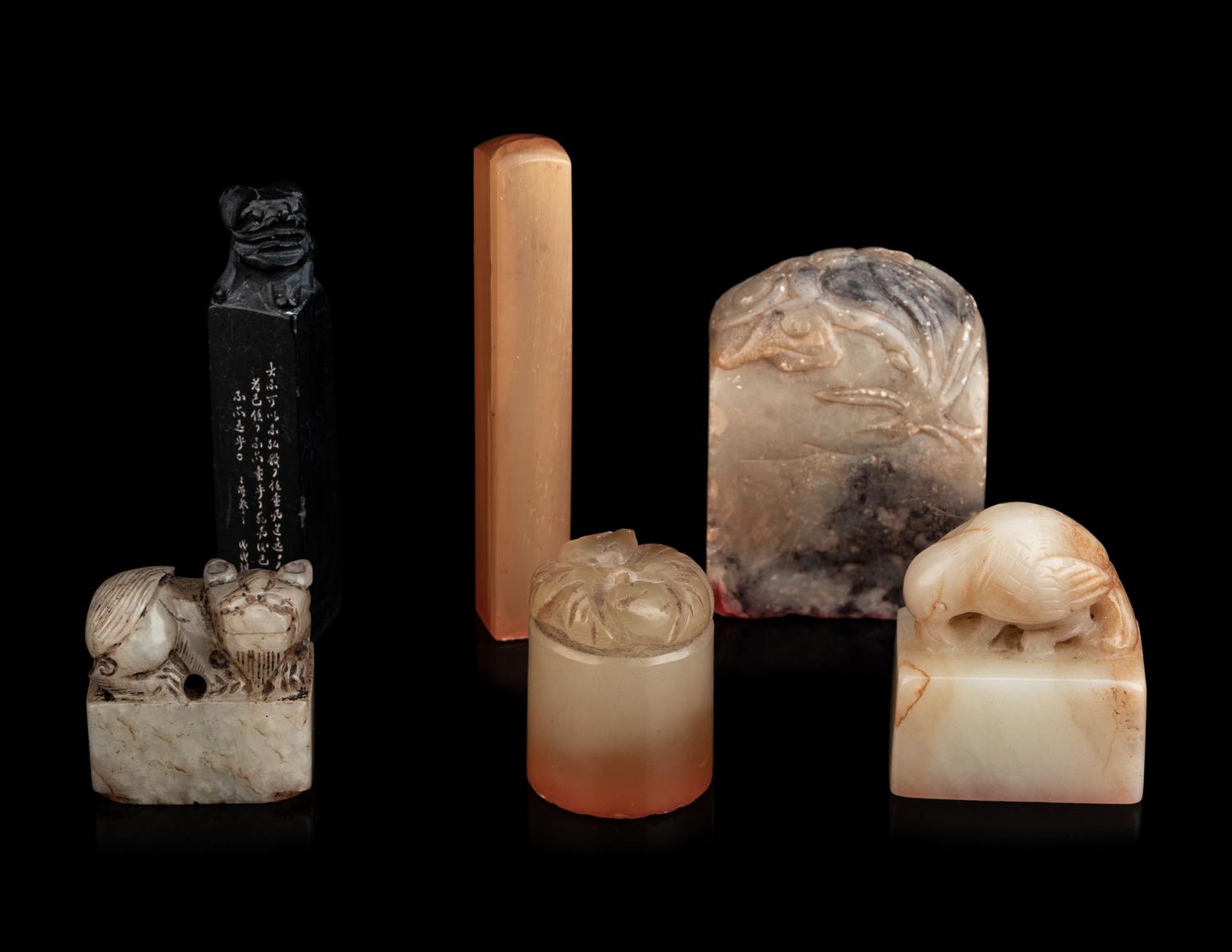 Night Chinese Horn, Soapstone and Hardstone Seals