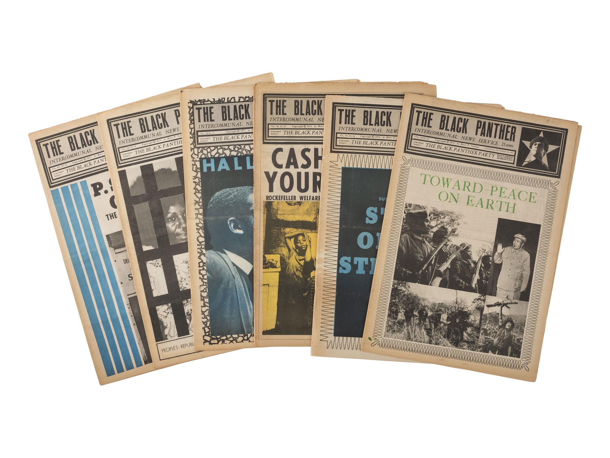 [BLACK PANTHERS] The Black Panther Intercommunal News Service. 29 issues (incomplete run) 1971-1972