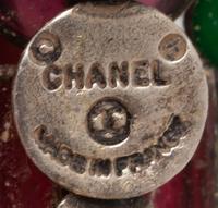 Chanel, Gripoix Pâte de Verre & Strass Ear Clips