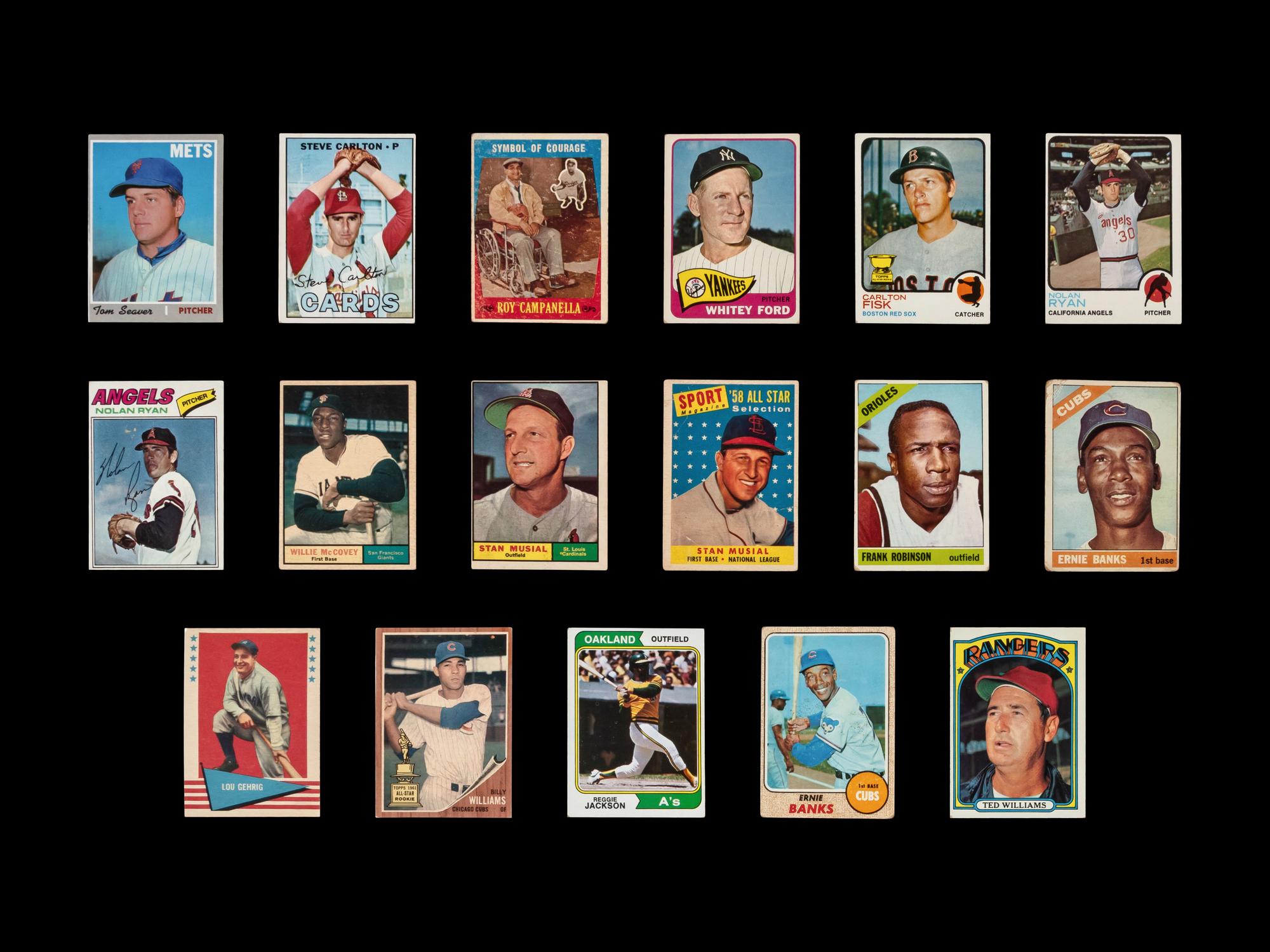 A Collection of Assorted 1960s-80 Hall of Fame Baseball Cards
