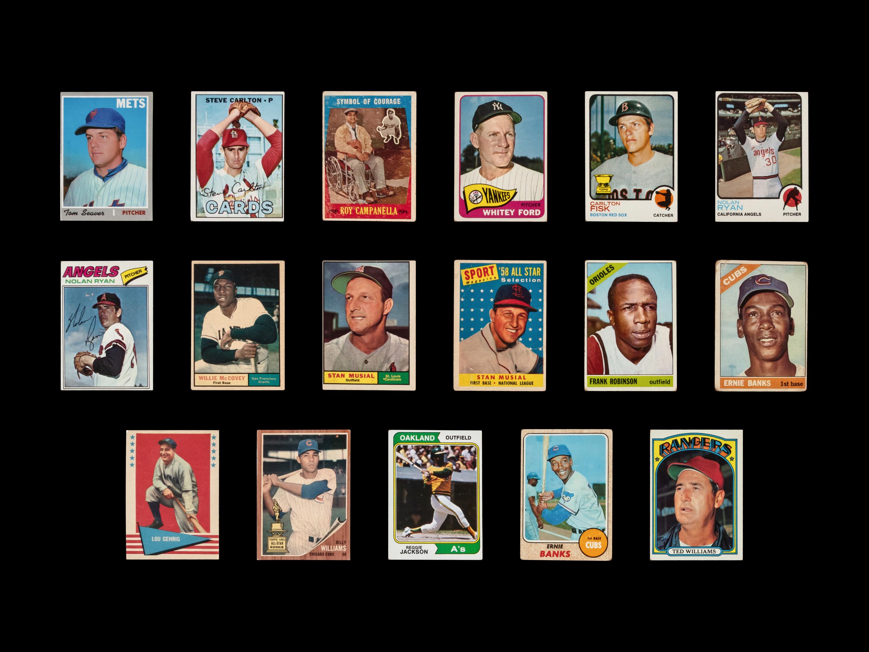 A Collection of Assorted 1960s-80 Hall of Fame Baseball Cards