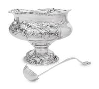 A Large Reed & Barton Silver Punch Bowl and Ladle