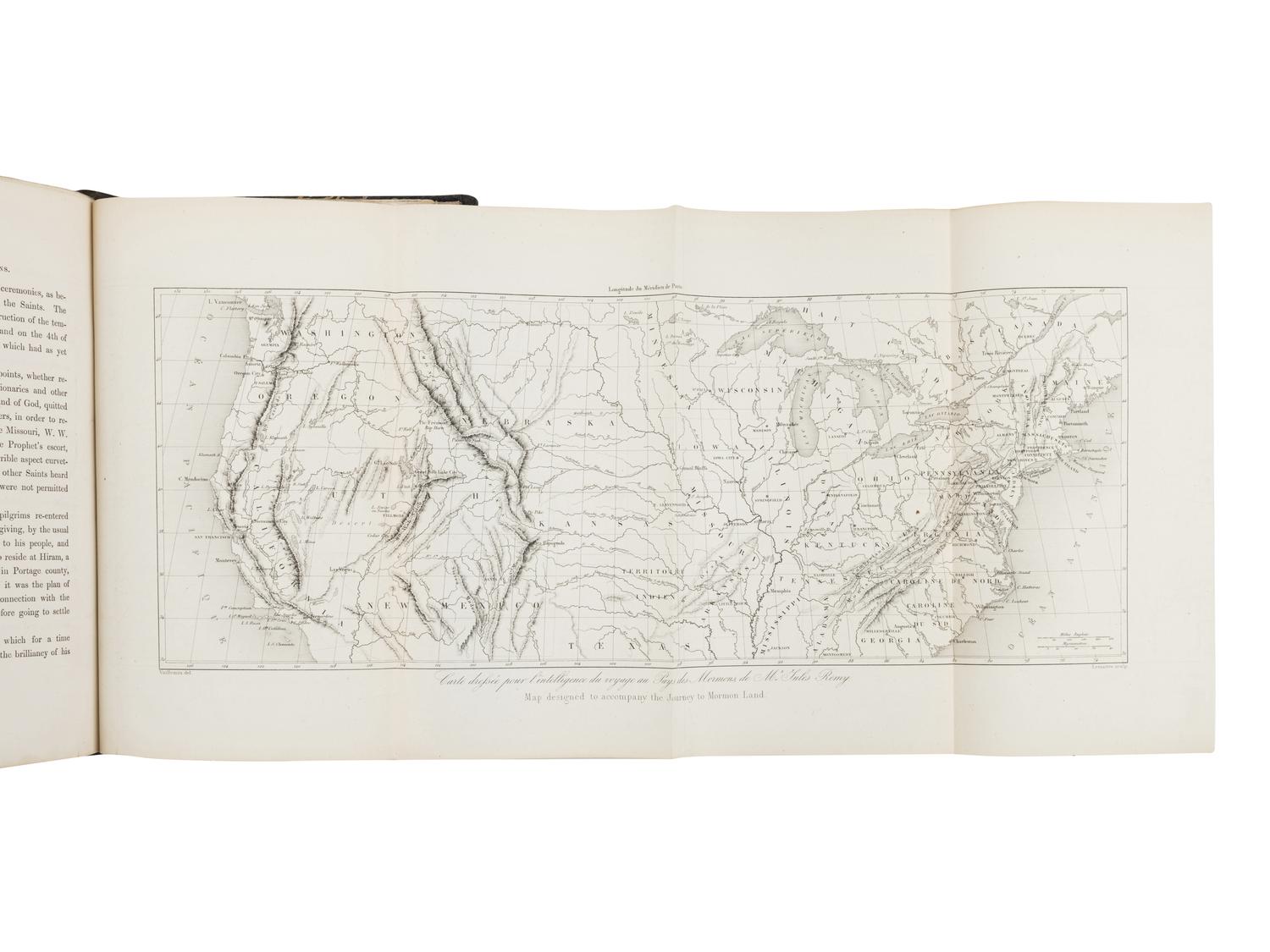 REMY, Jules (1826-1893) and Julius BRENCHLEY (1816-1873). A Journey to Great-Salt-Lake City...With a Sketch of the History, Religion and Customs of the Mormons . London: W. Jeffs, 1861.