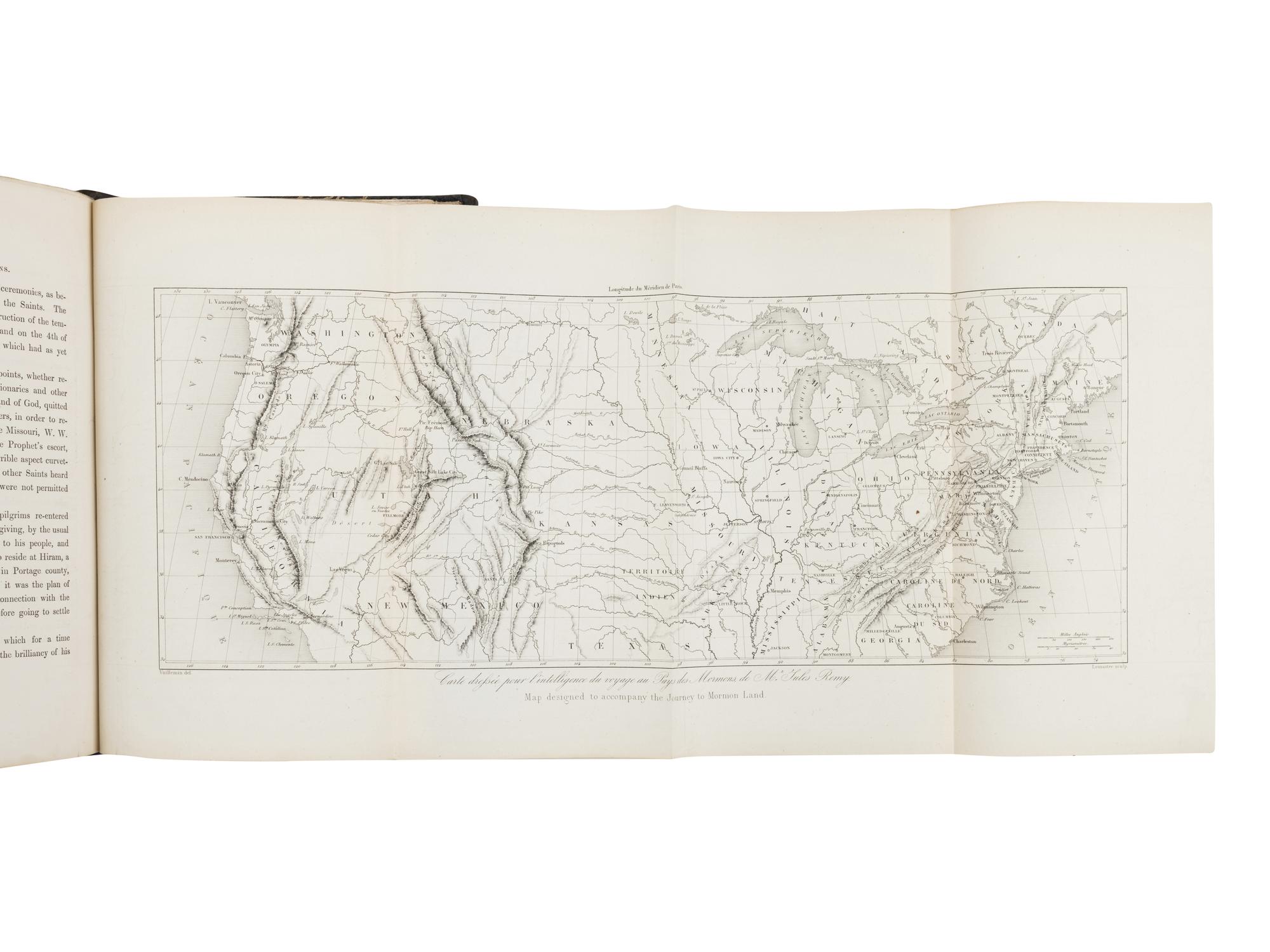 REMY, Jules (1826-1893) and Julius BRENCHLEY (1816-1873). A Journey to Great-Salt-Lake City...With a Sketch of the History, Religion and Customs of the Mormons . London: W. Jeffs, 1861.