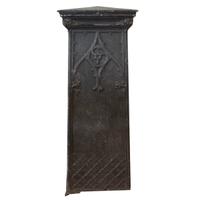 A Cast Aluminum Newel Post manufactured by the Winslow Brother's Foundry for the Isabella Building, Chicago, IL. 21.25" W x 11.5" D x 5 — United States, Circa 1893