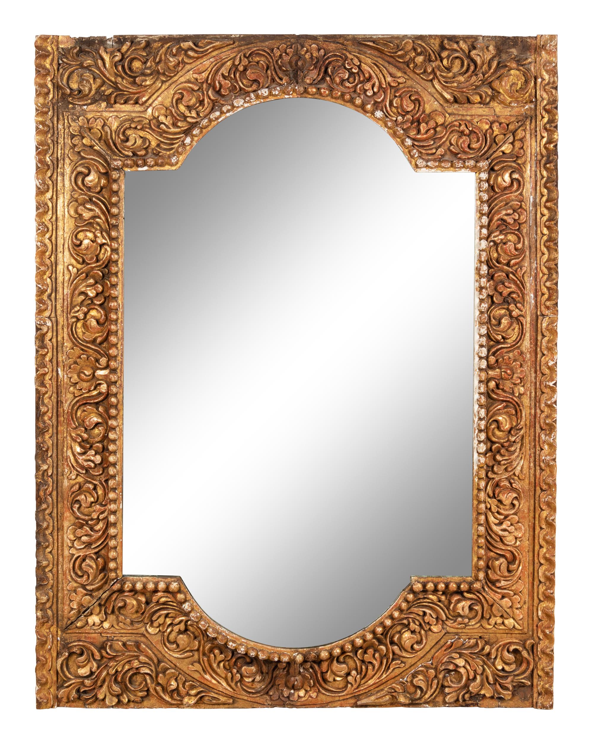 A Continental Giltwood Mirror