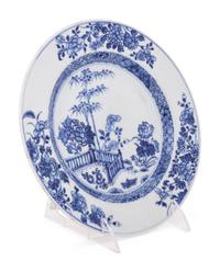 Four Chinese Blue and White Porcelain Plates
