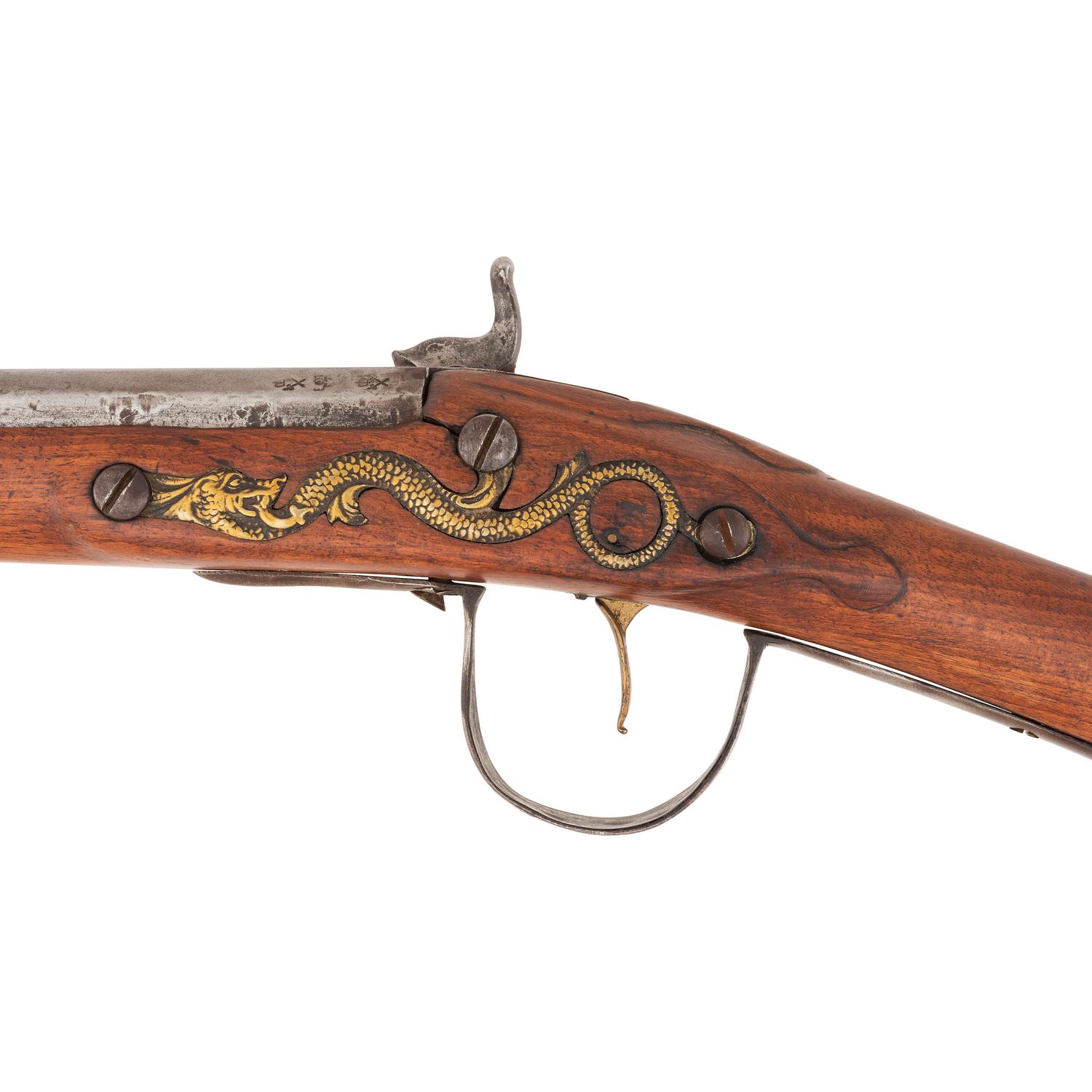 Modified Percussion Altered Northwest Trade Gun by Barnett