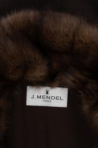 J. Mendel Russian Barguzine Sable Trimmed Cashmere Coat
